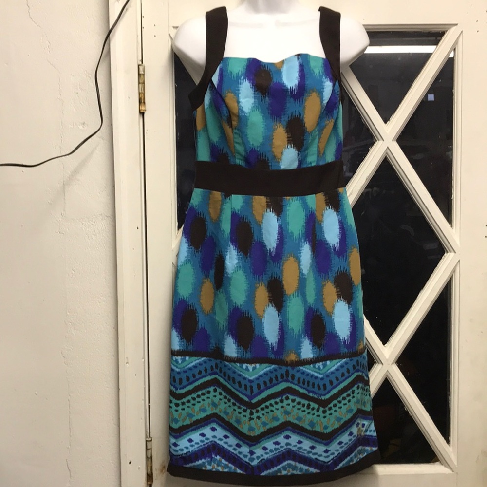 Multi-Colored Sleeveless Dress